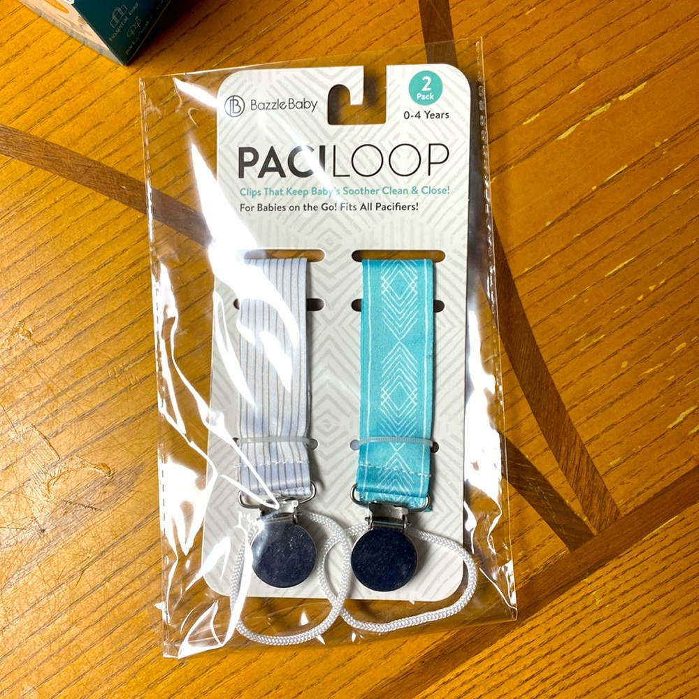 Basslet baby, fits all pacifiers! My son never used still in packaging!